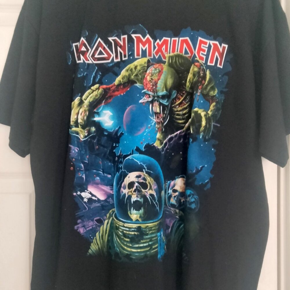 IRON MAIDEN 2010 THE FINAL FRONTIER EUROPEAN WORLD TOUR T SHIRT